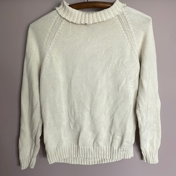 Lands’ End Vintage Cream Sweater - Picture 1 of 5